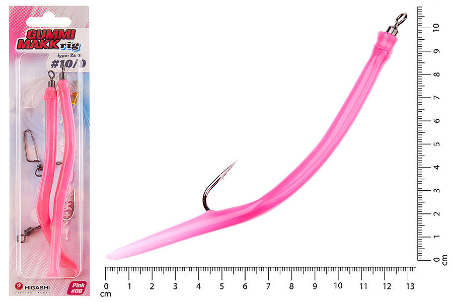 Оснастка HIGASHI Gummi Makk rig SB2 #06 Pink #10-0