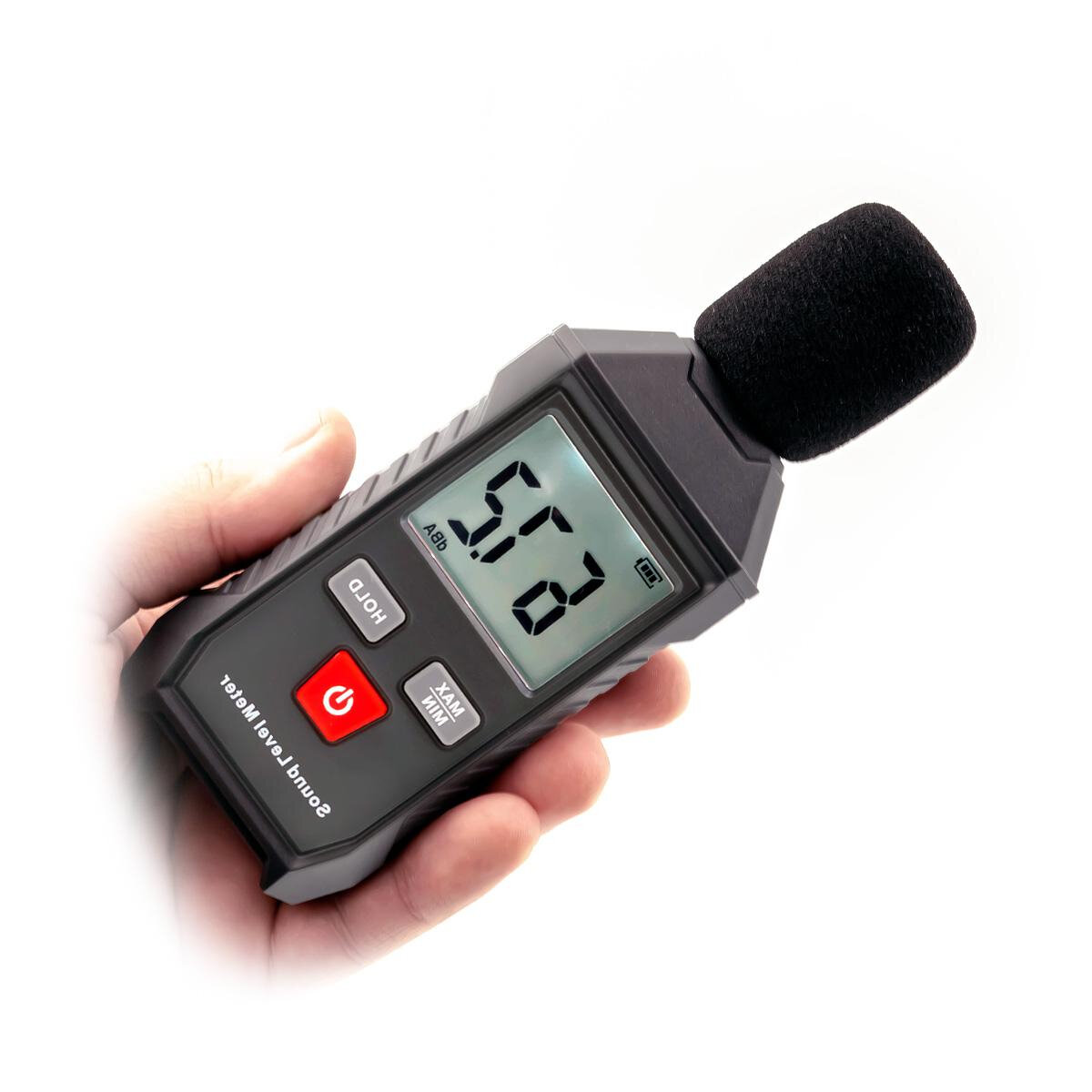 Прибор для измерения уровня шума и громкости звука HT Model: WT(9055) (C80075PS) с большим экраном. Цифровой шумомер в диапазоне от 30 до 130 дБ(А).
