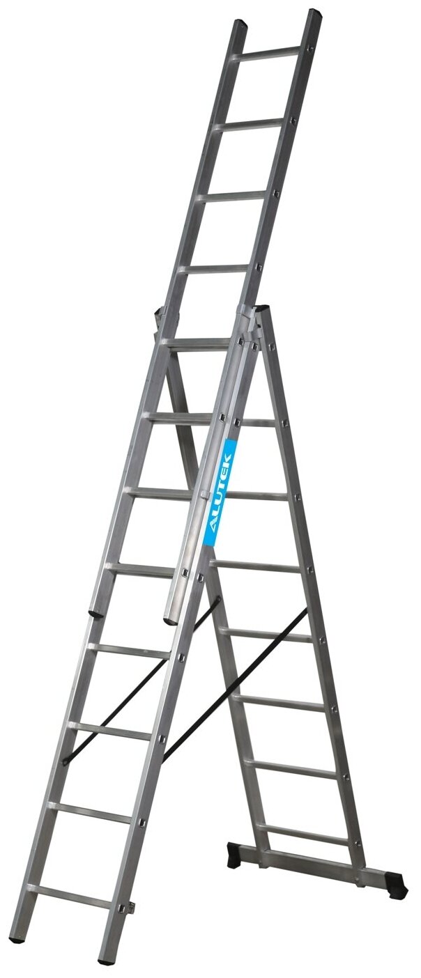 ALUTEK Лестница стремянка завод лестниц Professional высота 6,3м 3х8 ступеней
