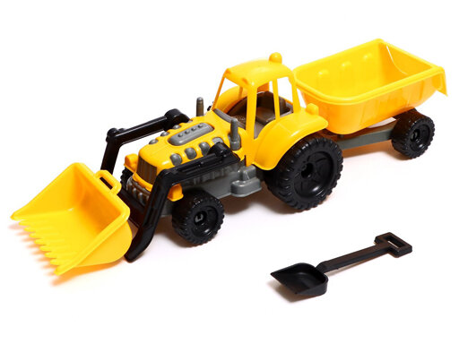 Игрушка Трактор Mini с грейдером и прицепом, лопатка 40см (в ассорт.) 2641