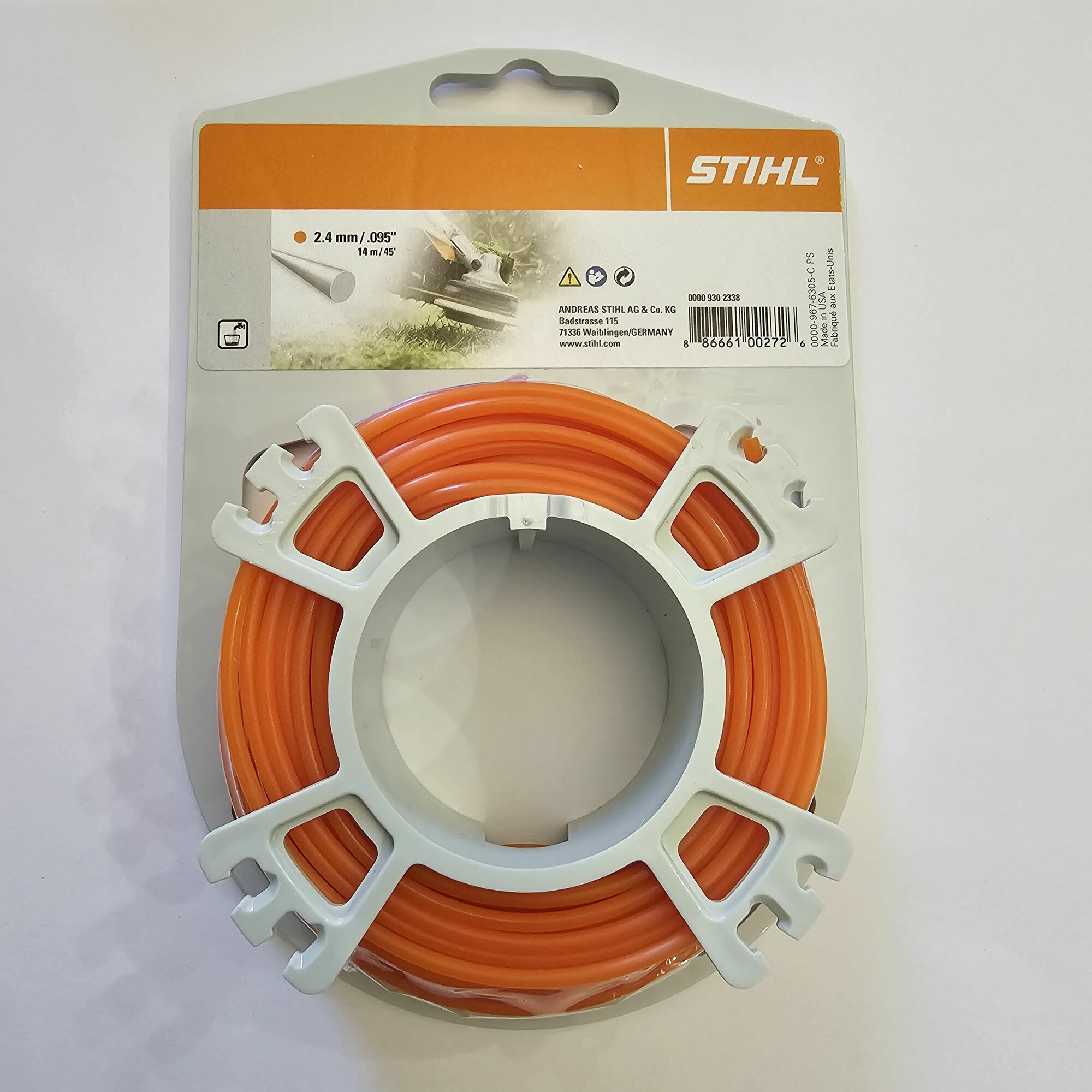 Леска для триммера 2,4 (14м, круг) оригинал STIHL
