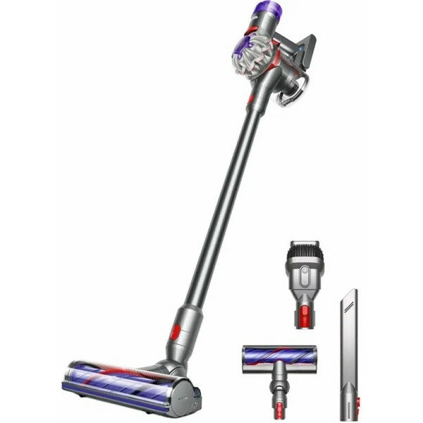 Вертикальный пылесос Dyson V8 (SV25) 2022 silver/nickel (серебро/никель) 3 насадки