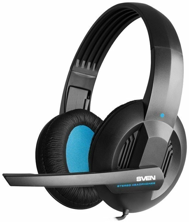 Наушники с микрофоном Sven AP-680MV (с регулятором громкости), 2,5м, черный
