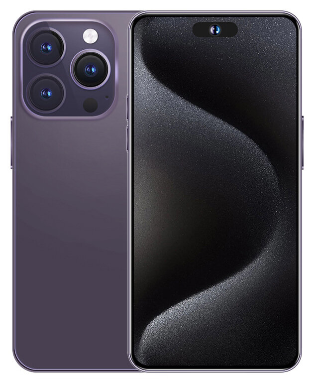 Смартфон i15promax, 7.3", 64GB, белый