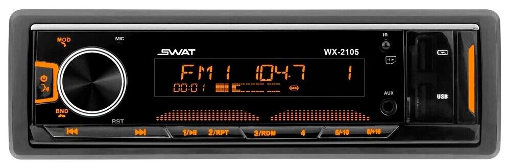 Автомагнитола Swat WX-2105 1DIN 4x50Вт