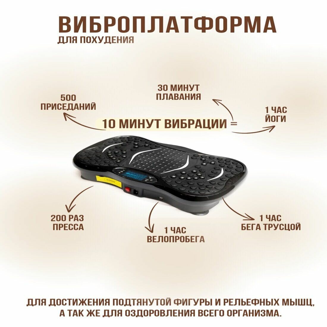 Виброплатформа массажер для похудения