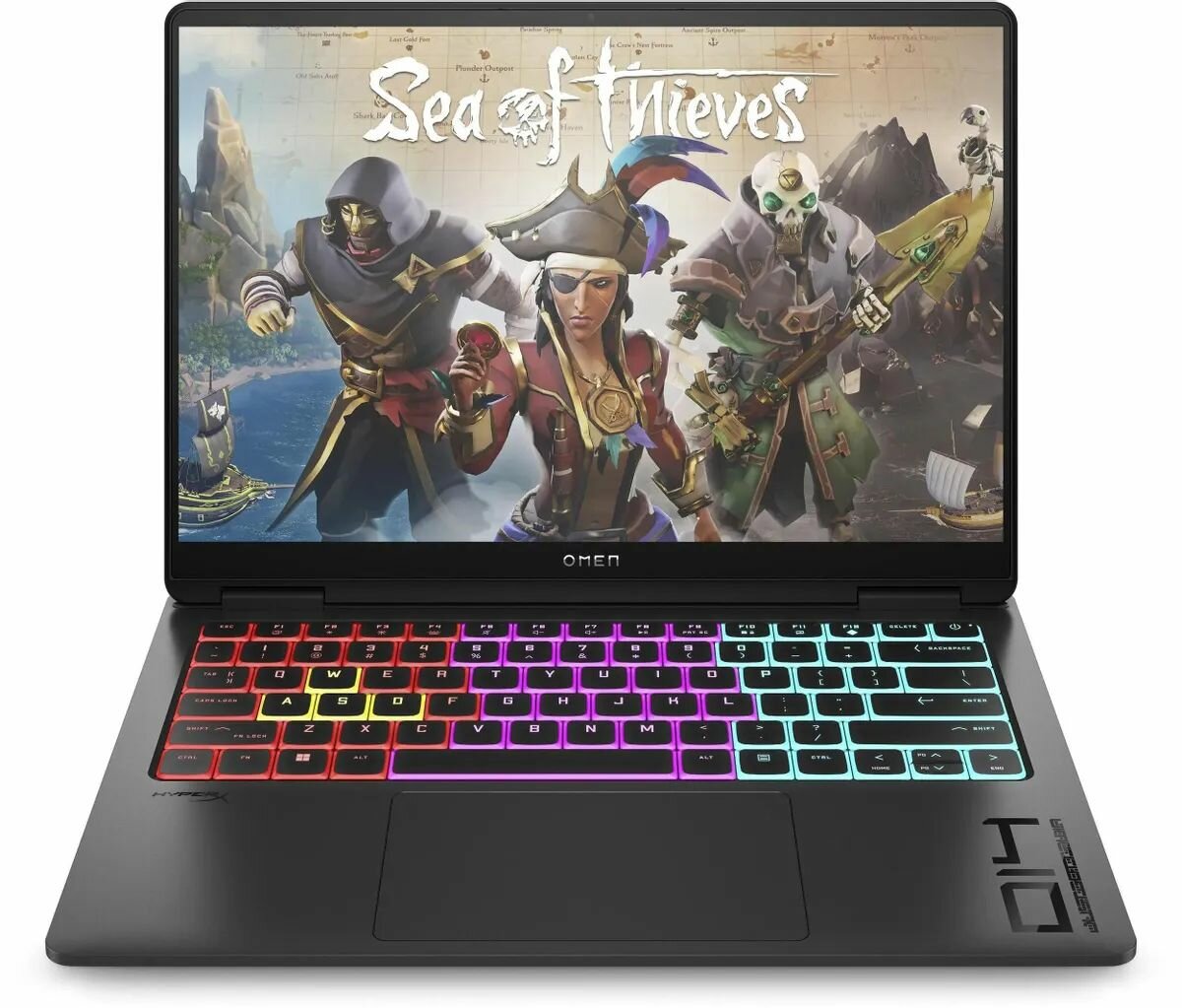 Ноутбук HP Omen 14-fb0020ci 14" (2880x1800) OLED 120Hz/Intel Core Ultra 7 155H/16GB DDR5/512GB SSD/RTX 4050 6GB/Без OC, black (A1AA7EA)