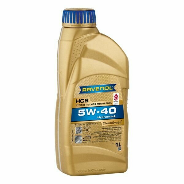 Полусинтетическое моторное масло RAVENOL HCS SAE 5W-40