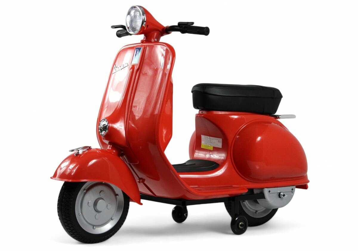 RiverToys Детский электроскутер VESPA (M888MM) красный