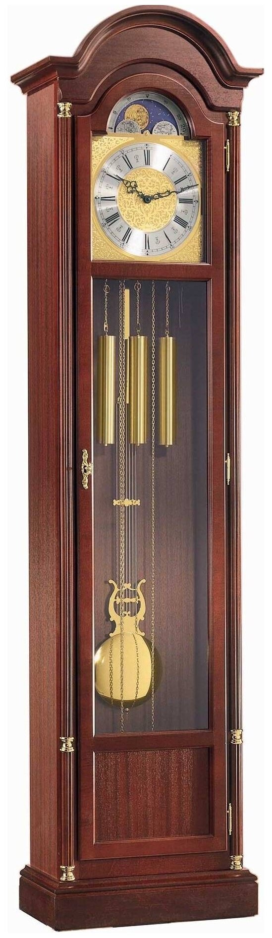 Hermle 01079-030451 напольные интерьерные часы с цепным подвесом гирь