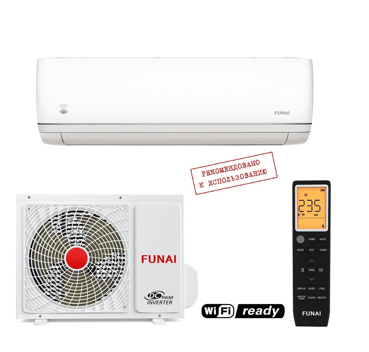 Настенный кондиционер Funai RAC-I-KD35HP. D01