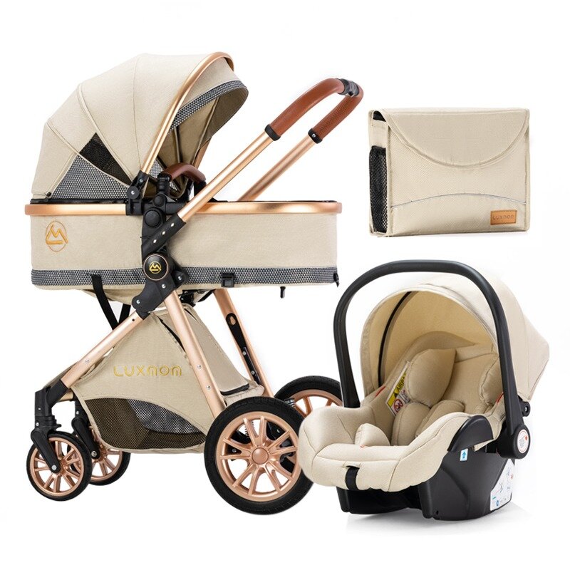 LUXMOM Детская коляска 3в1 трансформер люксмом v9
