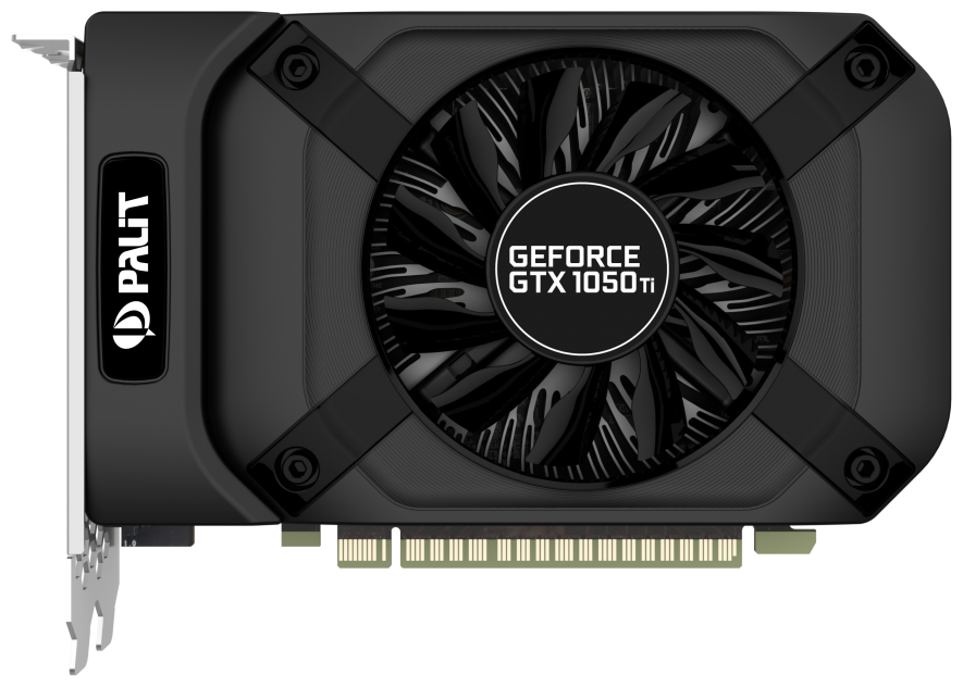 Видеокарта Palit GeForce GTX 1050 Ti 1290MHz PCI-E 3.0 4096MB 7000MHz 128 bit DVI HDMI DisplayPort HDCP StormX (NE5105T018G1-1076F)