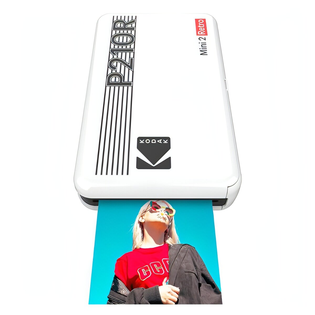 Компактный фотопринтер Kodak P210R (Mini 2 Retro Printer) белый