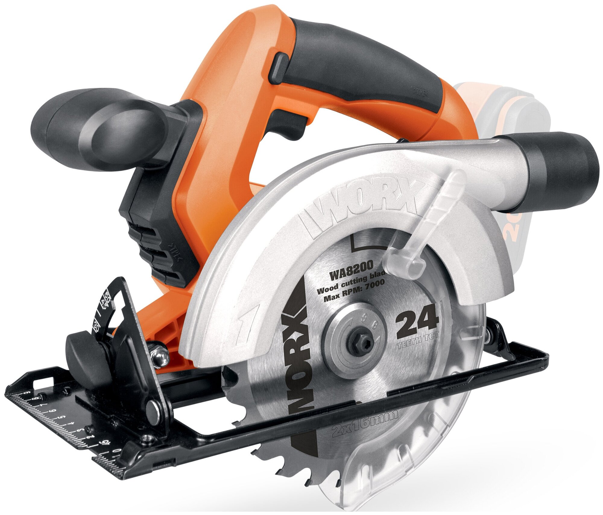 Аккумуляторная дисковая пила Worx WX529.9 0 коробка, 20 В