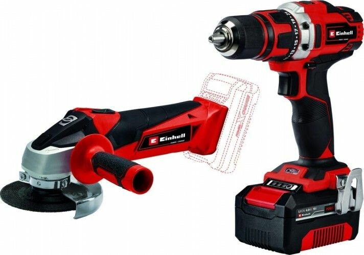 Набор аккумуляторного инструмента EINHELL TE-TK 18/2 Li Kit (CD+AG) 4257240