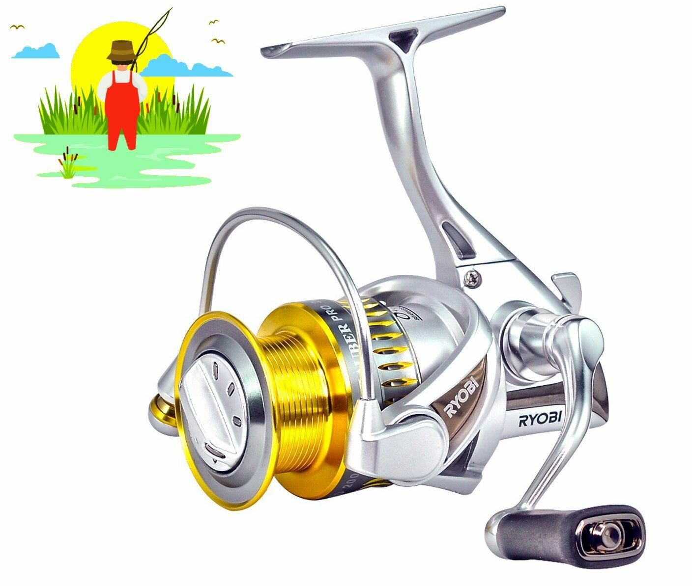 Катушка RYOBI ZAUBER PRO 3000 8+1 / Япония / Риоби Заубер про, для спиннинга и удовольствия