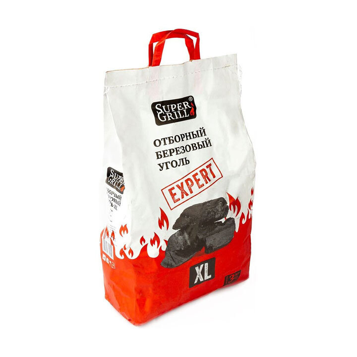 Уголь березовый SuperGrill Еxpert 3 кг