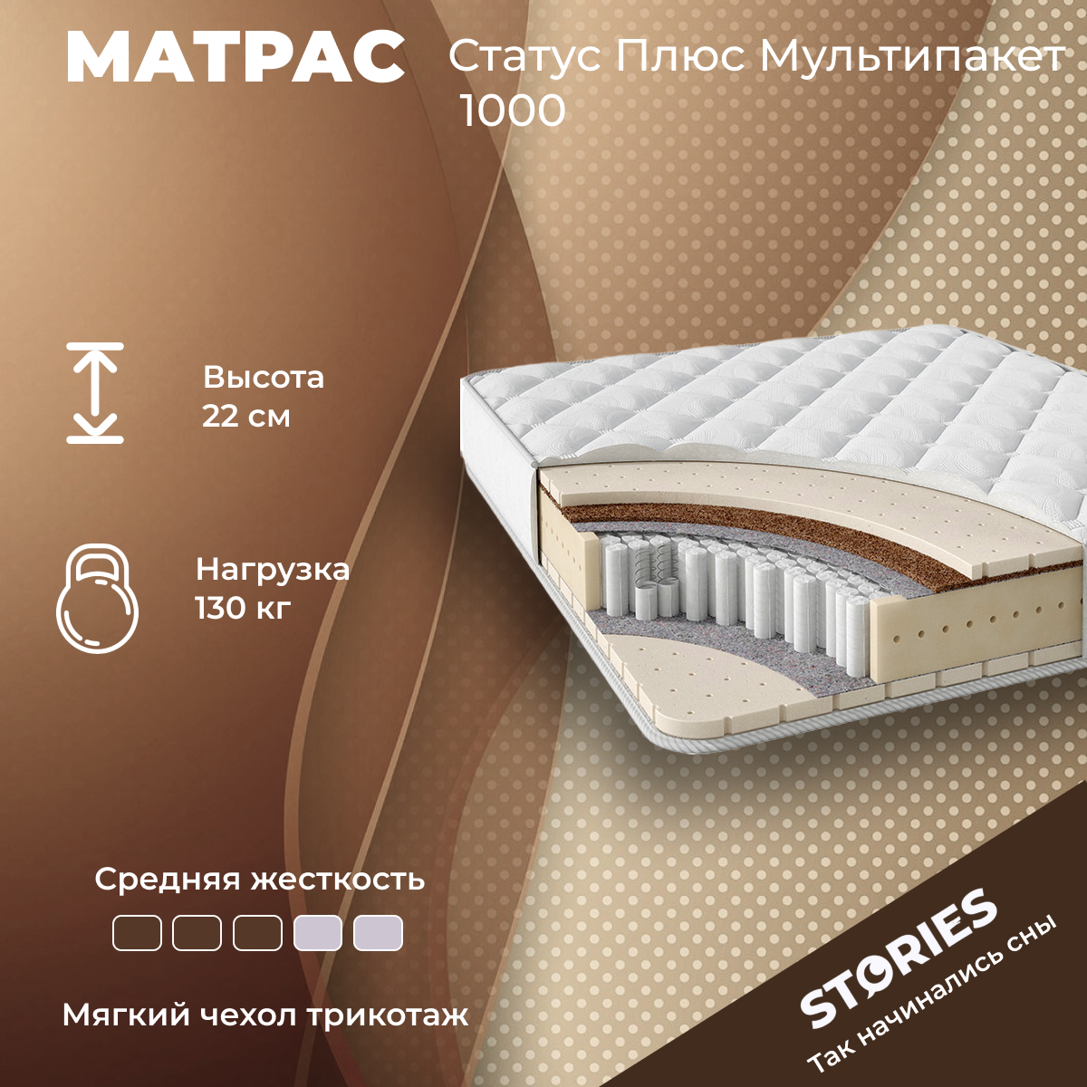 Матрас Stories Статус Плюс Мультипакет 1000