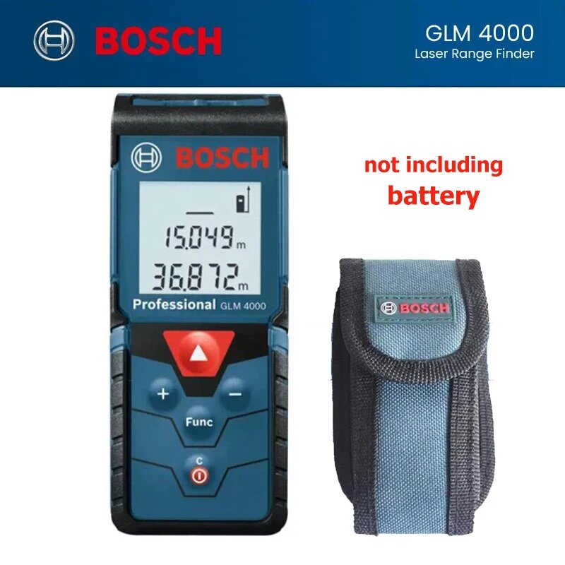дальномер Bosch GLM4000 с диапазоном 40 м, цифровой лазерный дальномер, высокоточный инженерный измерительный инструмент для украшения