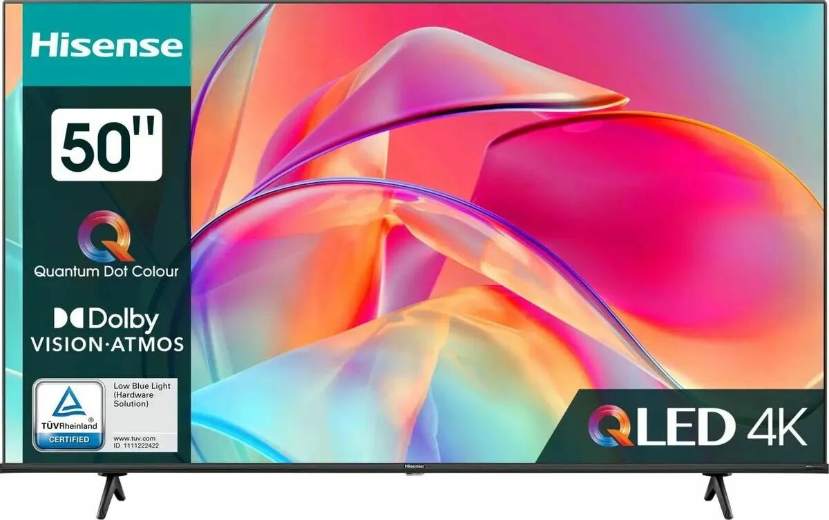 OLED Телевизор Hisense 50" QLED, 4K Ultra HD, черный