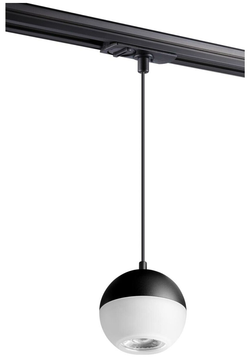 Novotech 370820 PORT NT22 080 черный Светильник трековый, длина провода 1м IP20 GU10 9W 220V GARN
