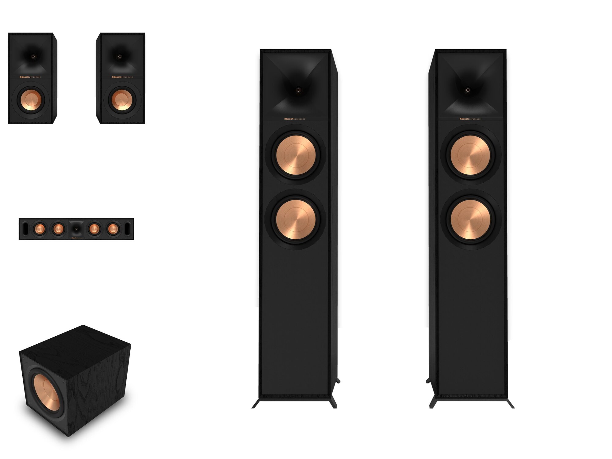 Комплект Акустики 5.1 Klipsch R-600f+r-40m+r-30c+r-101sw
