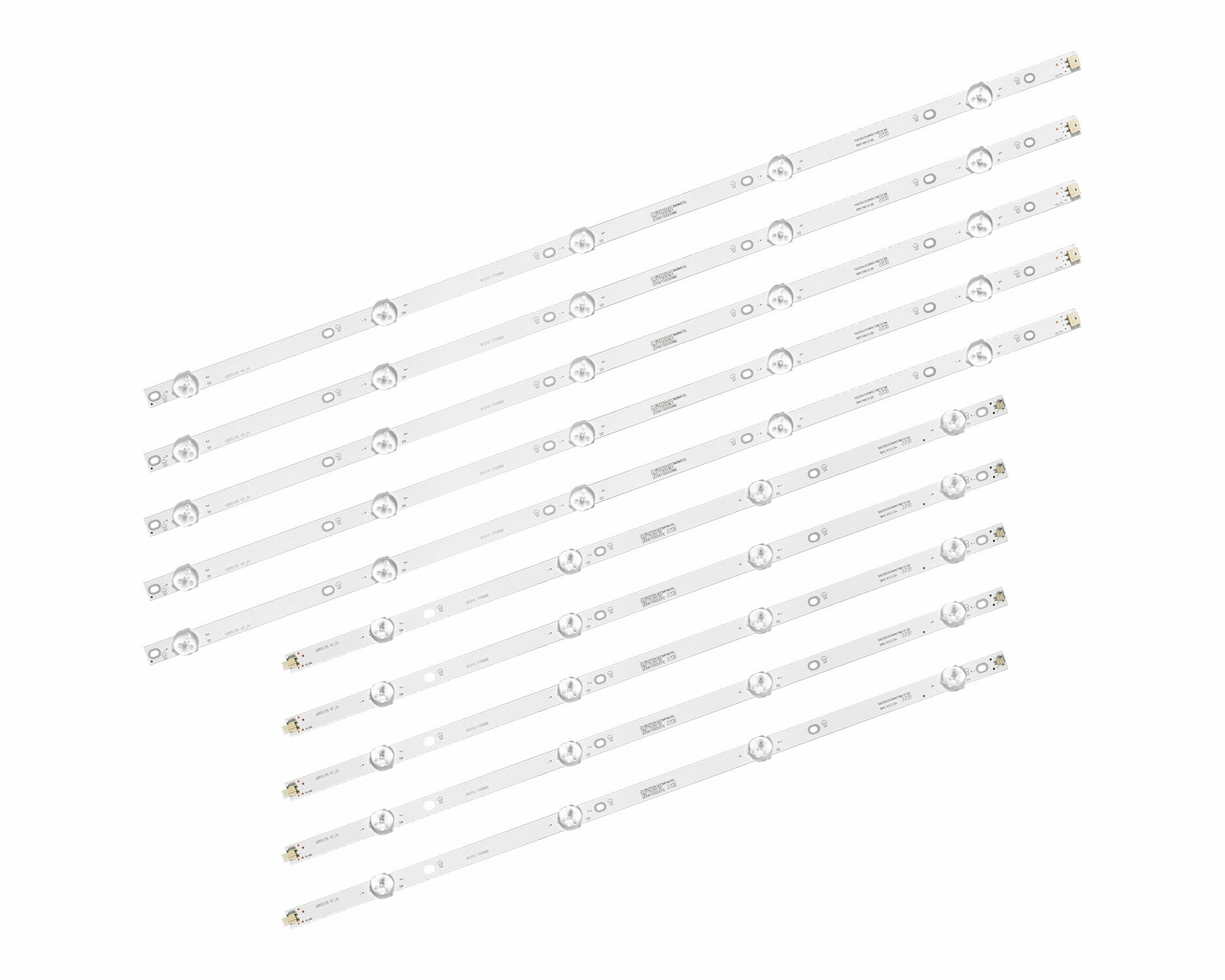 Подсветка LB-DM3030-GJD3X3555X9GB00-S для телевизора LG 55UN70006LA 40" 3V / 4/5 led / (комплект 10 шт) 775mm