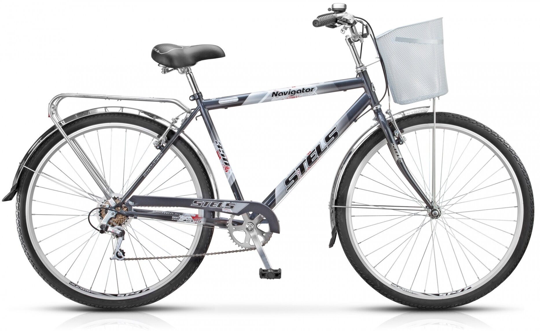 Городской велосипед STELS Navigator 350 Gent 28 Z010 (2021) рама 20" Черный