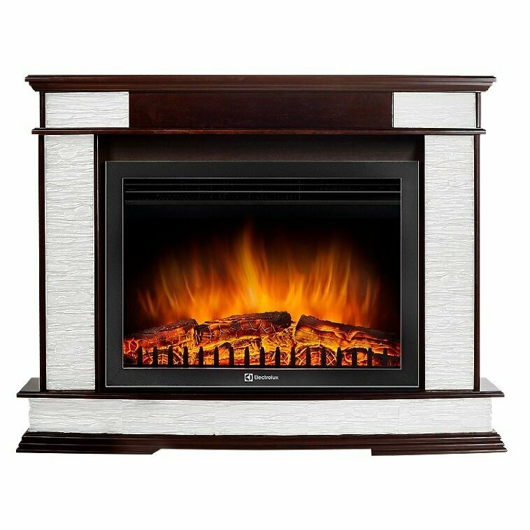 Электрокамин Electrolux Scala 25 сланец скалистый серый, шпон венге + EFP/P-2520LS