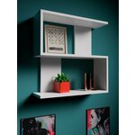 Полка настенная для книг со стеклом Ш90*В35*Г25 см (сонома) - Изображение 3