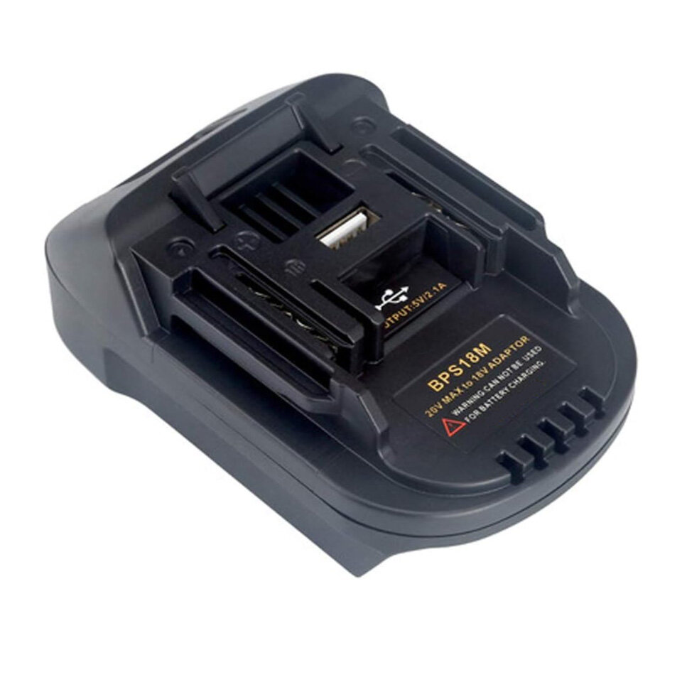 Адаптер переходник для аккумулятора Black&Decker 20V в Makita 18V BL1860, BPS18M
