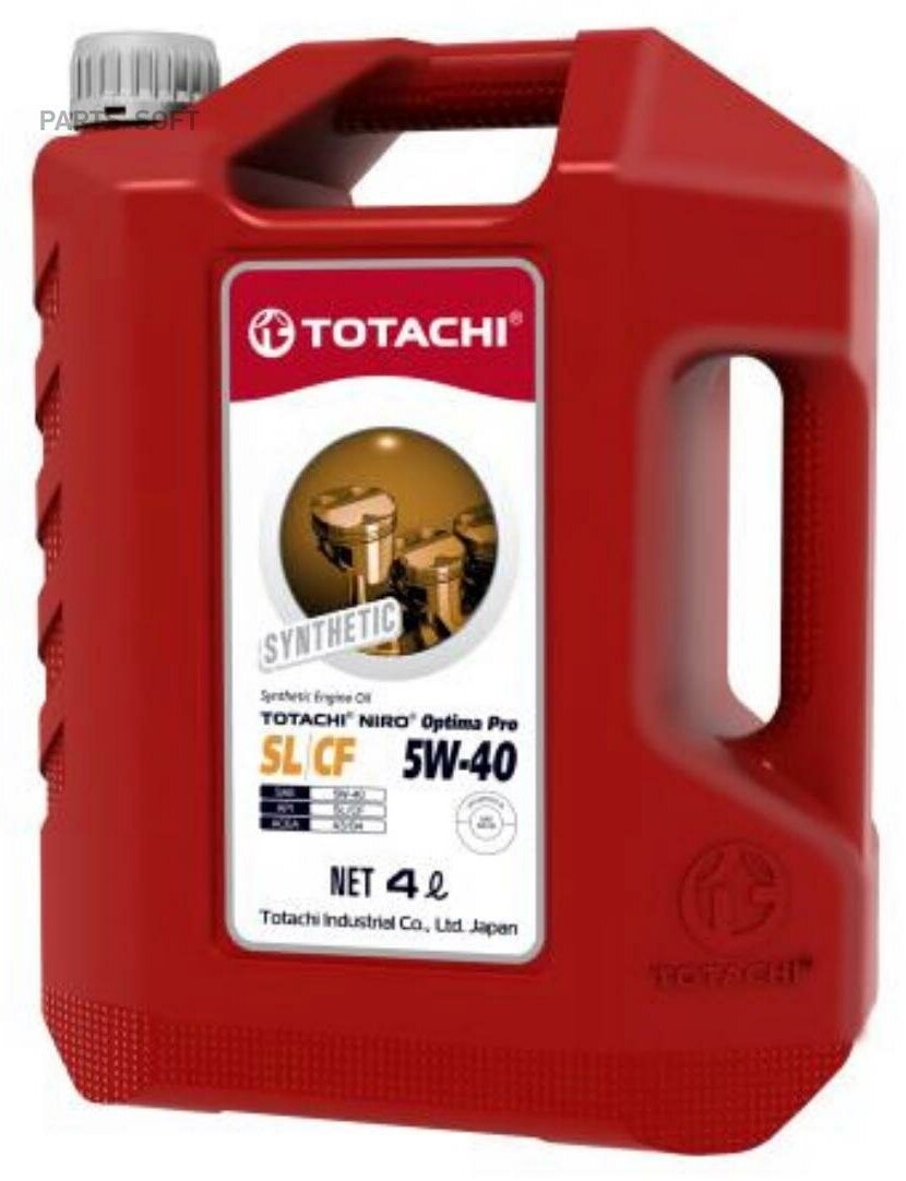 Totachi Niro Optima Pro 5W40 (4L)_Масло Моторн._ Синтapi Sl/Cf, Acea A3/B4, Jaso T903 2011
