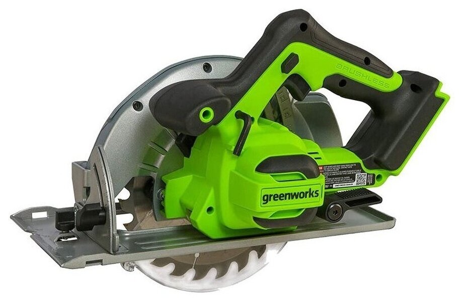 Аккумуляторная дисковая пила Greenworks GD24CS 1500907, 24 В