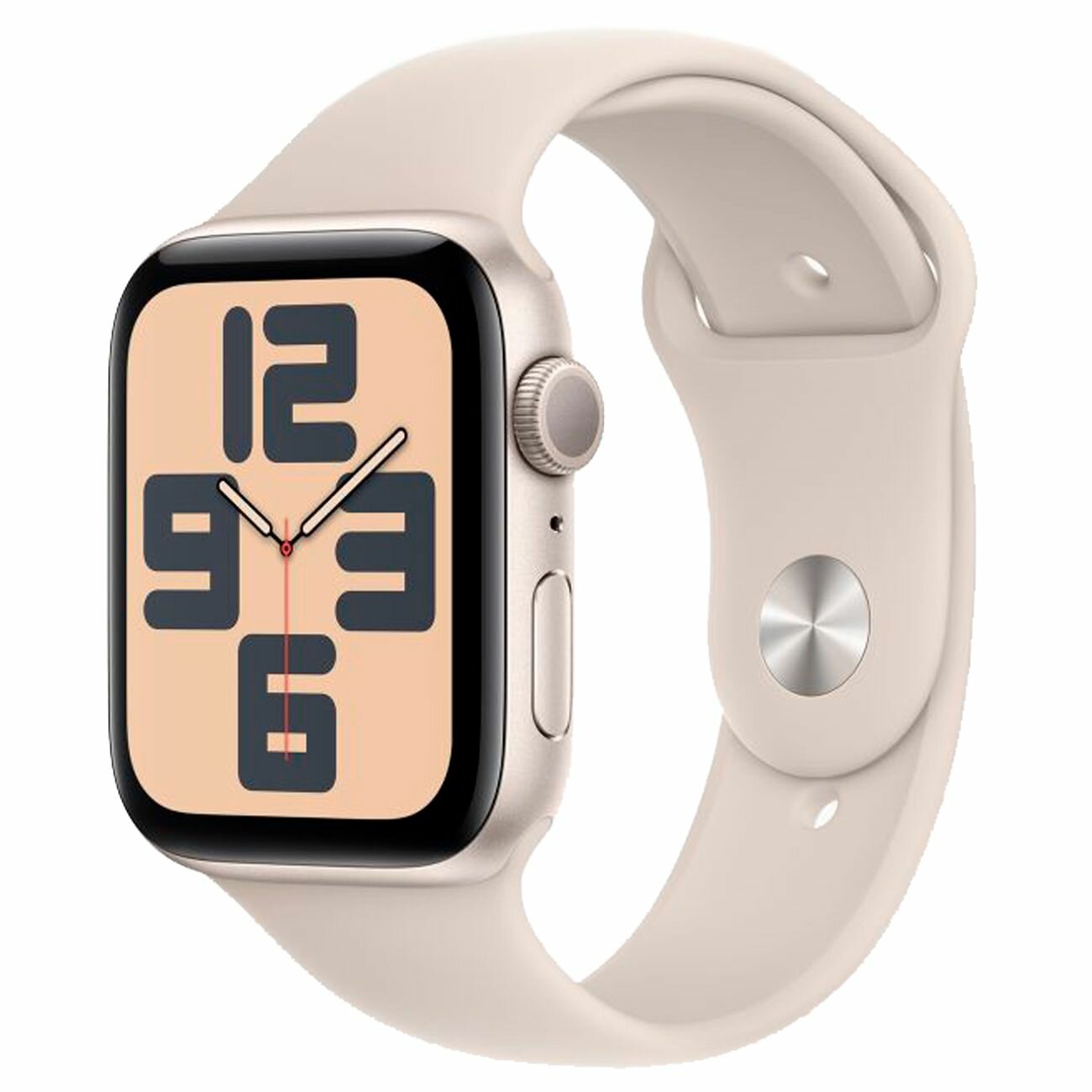 Смарт-часы Apple Watch SE 2023 44mm Starlight Aluminum Case with Starlight Sport Band, размер S/M (MRE43)