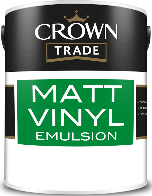 Crown Trade Matt Vinyl Emulsion / Краун Винил Матт Трейд Матовая краска на водной основе 1л