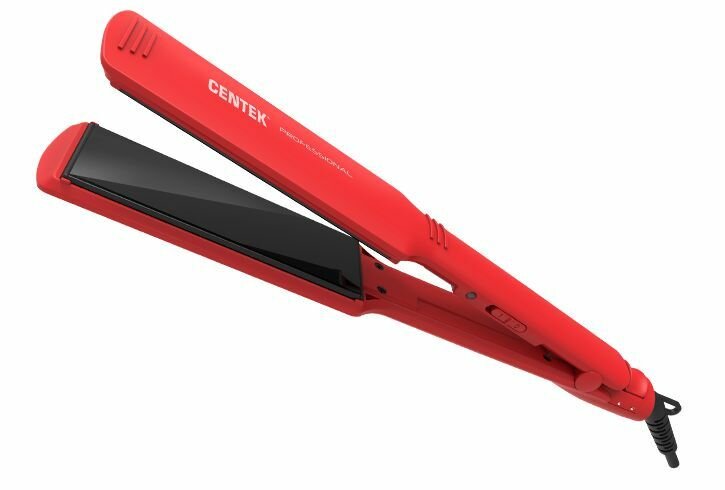 CENTEK 4680353018073 Щипцы распрямители Сentek CT-2030 /RED 60Вт, плав.пластины, фиксатор пластин
