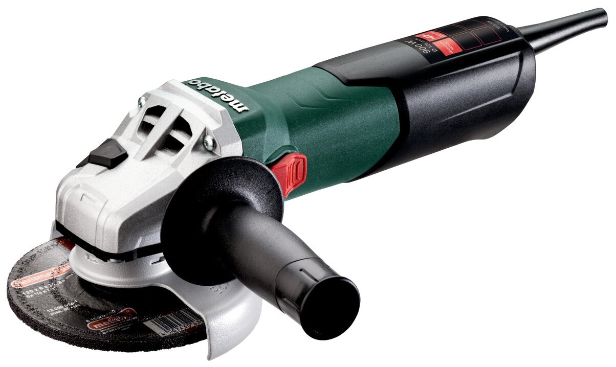 УШМ Metabo W 9-125 (600376010), 900 Вт, 125 мм