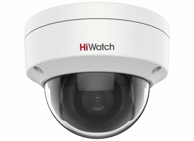 камера видеонаблюдения HiWatch DS-I202(E) (2.8мм) уличная 2Мп купольная IP-видеокамера с EXIR-подсветкой до 30м