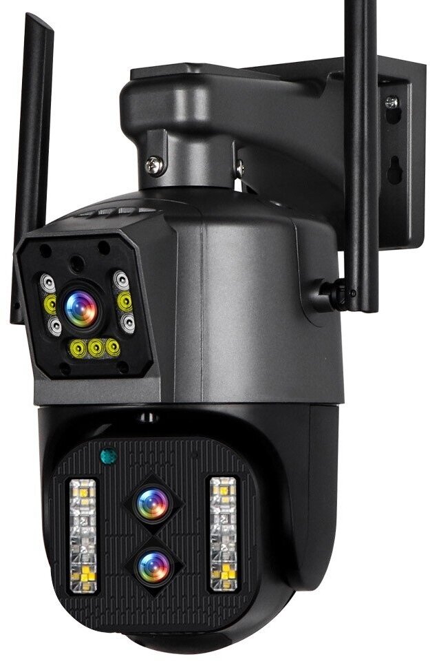 Поворотная IP камера видеонаблюдения Mike Store PTZ MS4K: 8 Мп /HD 4К/Wi-Fi /10х оптический зум/PTZ/поворот 355°/PIR датчик/защита IP66.