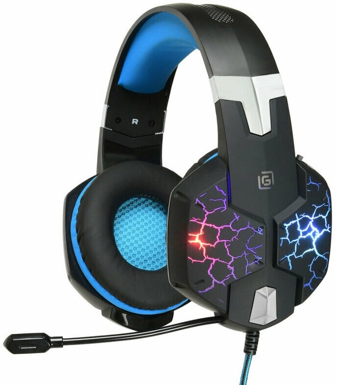 Гарнитура Oklick HS-L930G SNORTER черный/синий (1192375)