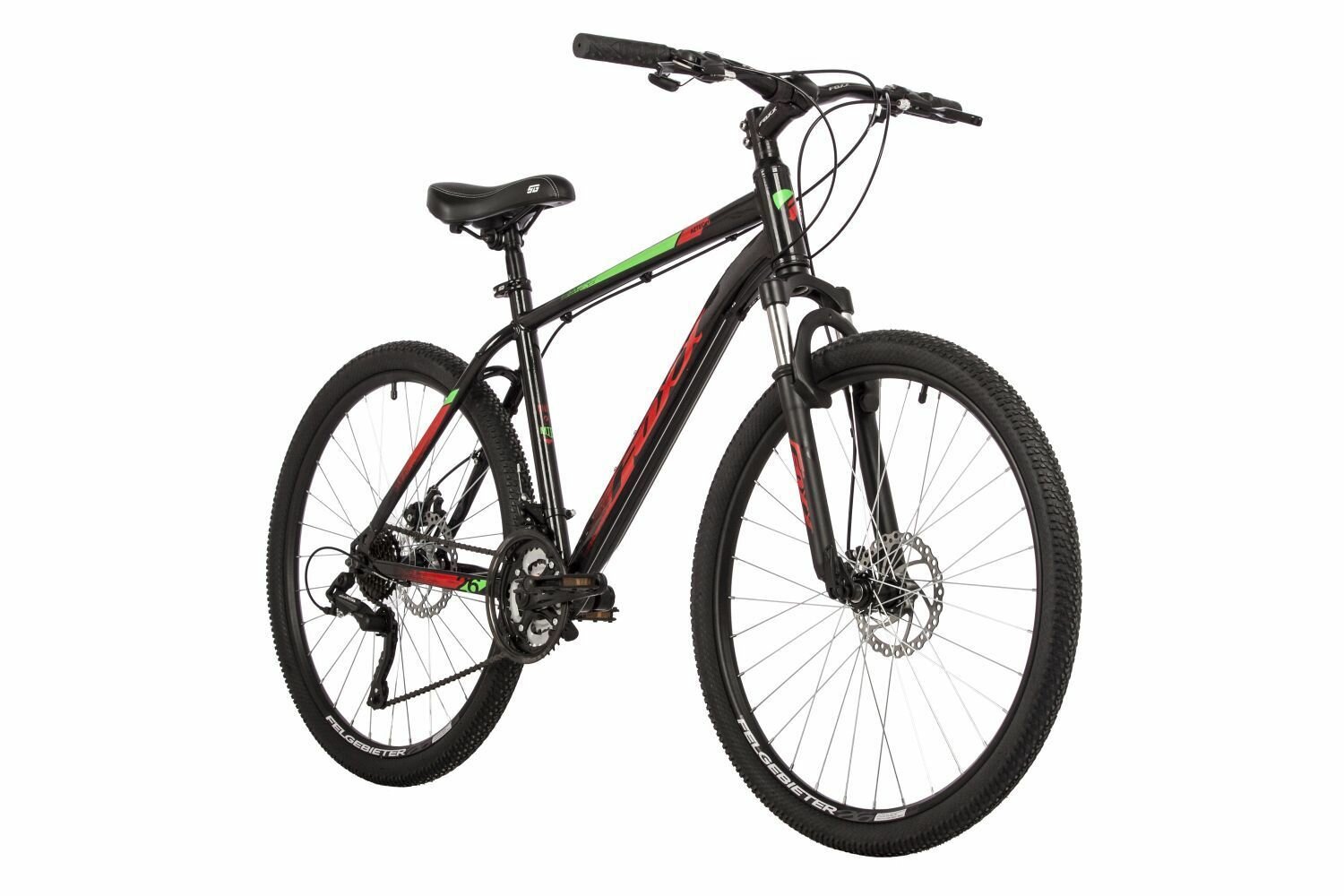 Велосипед FOXX 27.5" AZTEC D черный, сталь, размер 18"