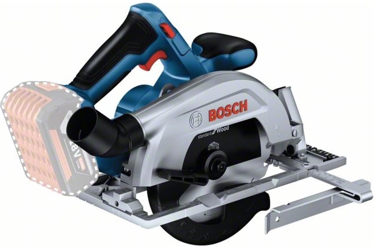 Циркулярная пила (дисковая) Bosch GKS 185-LI (ручная) D диска:165мм (06016C1221)