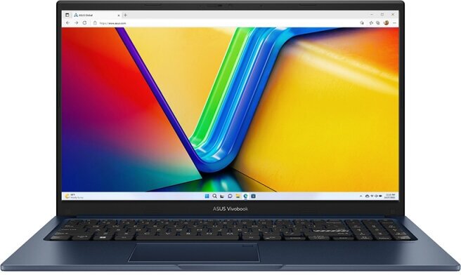 Ноутбук Asus 15.6" X1504ZA-BQ078W Intel i3-1215U/8Gb/256SSD/UMA/W11/IPS/FHD/Quiet Blue