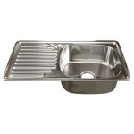 Врезная кухонная мойка Mixline 528014, 60х60см, нержавеющая сталь - Изображение 2