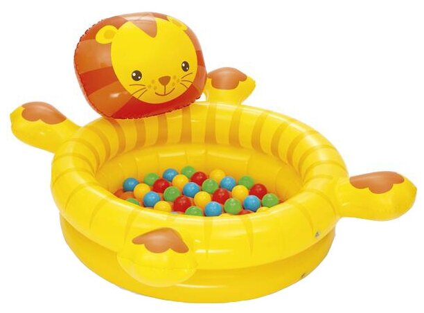 Детский сухой бассейн Bestway Lion Ball Pit 52261, 98х62 см