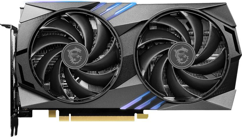 Видеокарта MSI PCI-E 4.0 RTX 4060 Ti GAMING 8G NVIDIA GeForce RTX 4060TI 8Gb 128bit GDDR6 2550/18000 HDMIx1 DPx3 HDCP