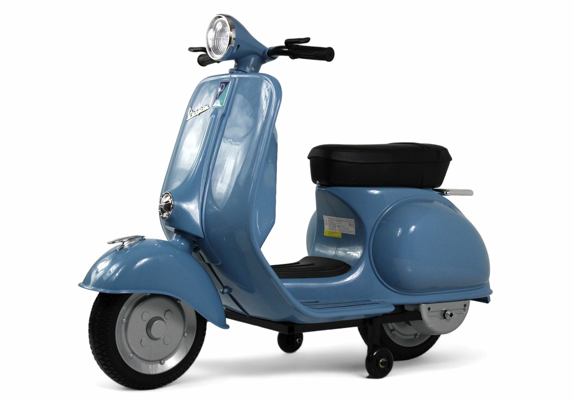 RiverToys Детский электроскутер VESPA (M888MM) синий