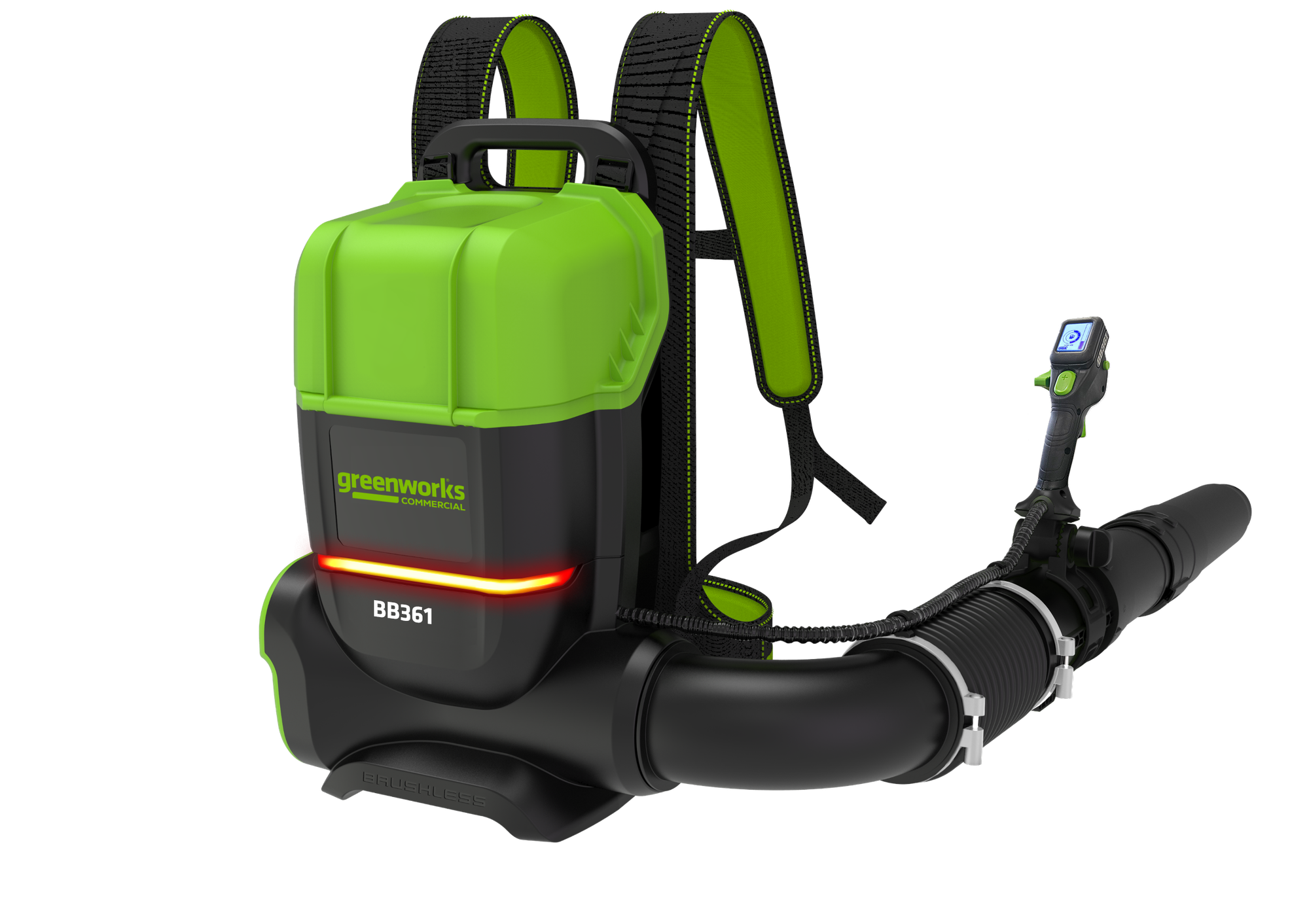 Ранцевая аккумуляторная воздуходувка Greenworks Арт. 2408307, 82V, бесщеточная, без АКБ и ЗУ