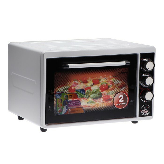 Мини-печь "чудо пекарь" ЭДБ-0126, 1500 Вт, 39 л, белая